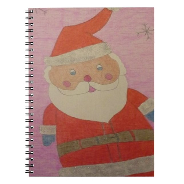 Vintager Weihnachtsmann Notizblock (Vorderseite)