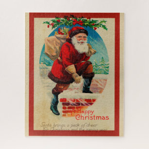 Vintager Weihnachtsmann Puzzle