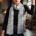 Vintager Weihnachtsmann Schal<br><div class="desc">Mit diesem bezaubernden Weihnachtsschal des Vintagen Weihnachtsmannes erleben Sie den Urlaubssinn. Mit einem nostalgischen Aquarell-Santa-Muster auf festlich blauem Hintergrund fügt dieser Schal jedem Winteroutfit eine klassische Touch hinzu. Aus leichtem Chiffon gefertigt, eignet es sich hervorragend zum Lagen und bleibe gleichzeitig gemütlich und stilvoll. Ob für eine festliche Ansammlung oder als...</div>