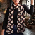 Vintager Weihnachtsmann Schal<br><div class="desc">Mit diesem bezaubernden Weihnachtsschal des Vintagen Weihnachtsmannes erleben Sie den Urlaubssinn. Mit einem nostalgischen Aquarell-Santa-Muster auf festlichem schwarzem Hintergrund fügt dieser Schal jedem Winteroutfit eine klassische Touch hinzu. Aus leichtem Chiffon gefertigt, eignet es sich hervorragend zum Lagen und bleibe gleichzeitig gemütlich und stilvoll. Ob für eine festliche Ansammlung oder als...</div>