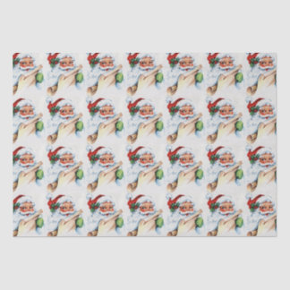 Vintager Weihnachtsmann Seidenpapier