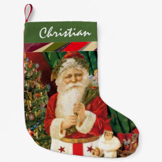 Vintager Weihnachtsmann-Strumpf Kleiner Weihnachtsstrumpf