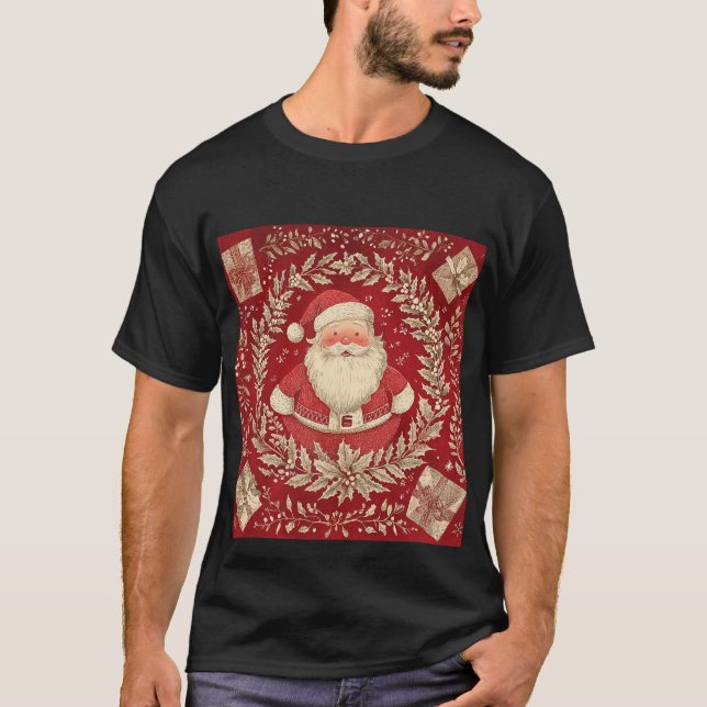 Vintager Weihnachtsmann-T - Shirt (Vorderseite)