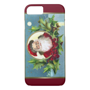 Vintager Weihnachtsmann und Heilige Weihnachten iPhone 8/7 Hülle