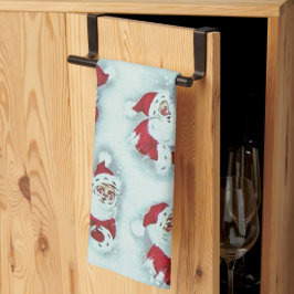 Vintager Weihnachtsmann Weihnachtsküche Handtuch