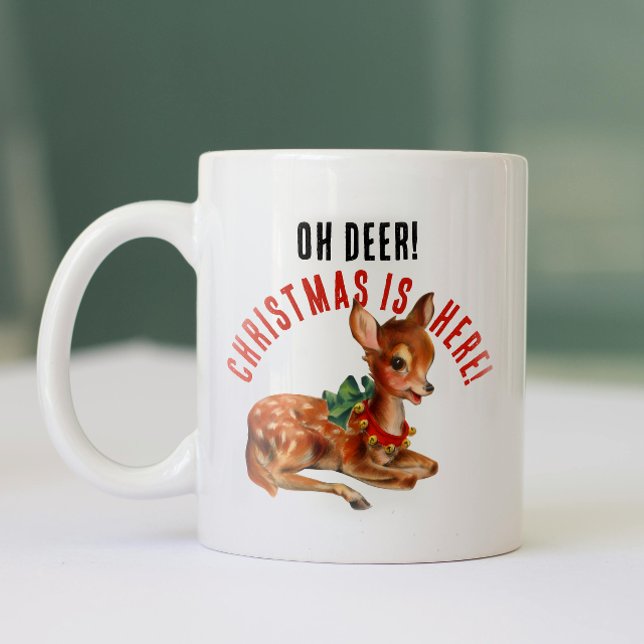 Vintager Weihnachtsmann Zweifarbige Tasse (Von Creator hochgeladen)