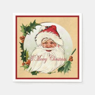Vintager Weihnachtsrahmen Serviette