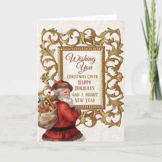 Vintager Weihnachtsrahmen Weihnachten - Neues Jahr