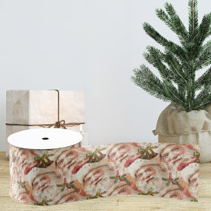 Vintager Weihnachtsribbon   Gift Ribbon Ripsband