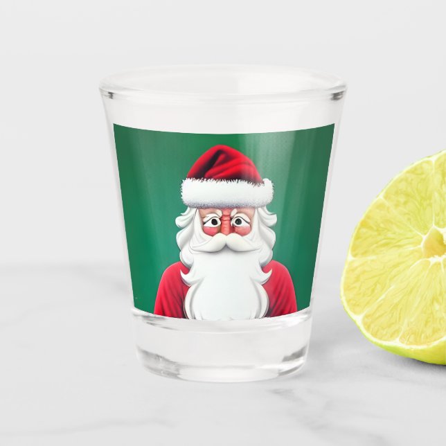 Vintager Weihnachtssaft Schnapsglas (Vorderseite)