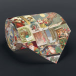 Vintager Weihnachtssankt-Szenen-Klassiker-Feiertag Krawatte<br><div class="desc">Die perfekte WeihnachtsKrawatte zur Abnutzung zu den Arbeits- und Feiertags-Partys. Führen Sie Ihre Spaßseite vor,  indem Sie diese festliche Feiertags-Krawatte tragen,  welche die Vintagen Feiertagsszenen kennzeichnet -,  die auf beiden Seiten gedruckt werden.</div>