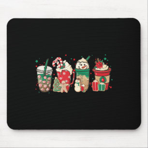 Vintager Weihnachtsschneemann-Kaffee Latens Mens Mousepad