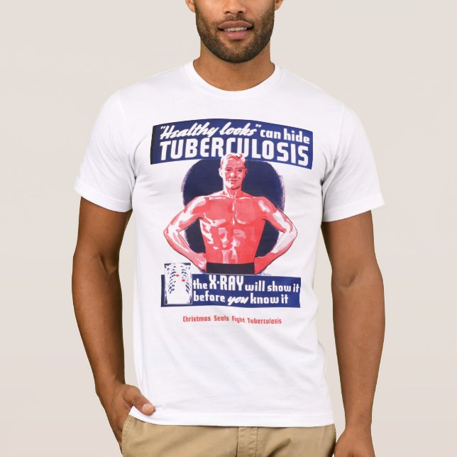 Vintager WeihnachtsSiegel-Tuberkulose-T - Shirt (Vorderseite)