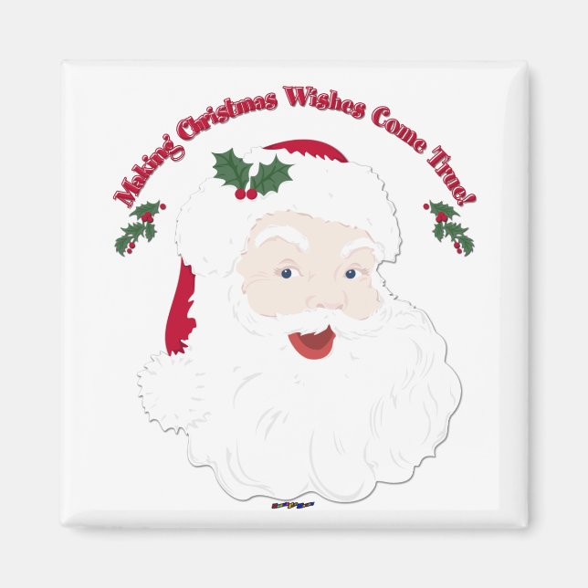 Vintager Weihnachtsweihträume werden wahr! Magnet (Vorne)