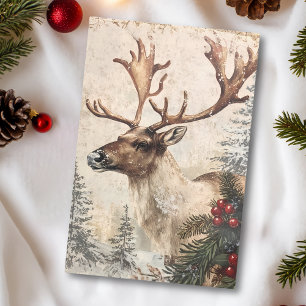 Vintager Weihnachtswinteralter Seidenpapier