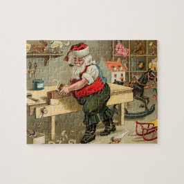 Vintager Weihnachtsworkshop für den Weihnachtsmann Puzzle