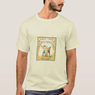 Vintager Wein-Aufkleber T-Shirt