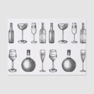 Vintager Wein Seidenpapier