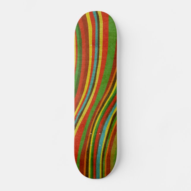 Vintager Wellenbeschaffenheit Skateboard (Vorderseite)