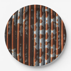 Vintager Wellzinn Pappteller