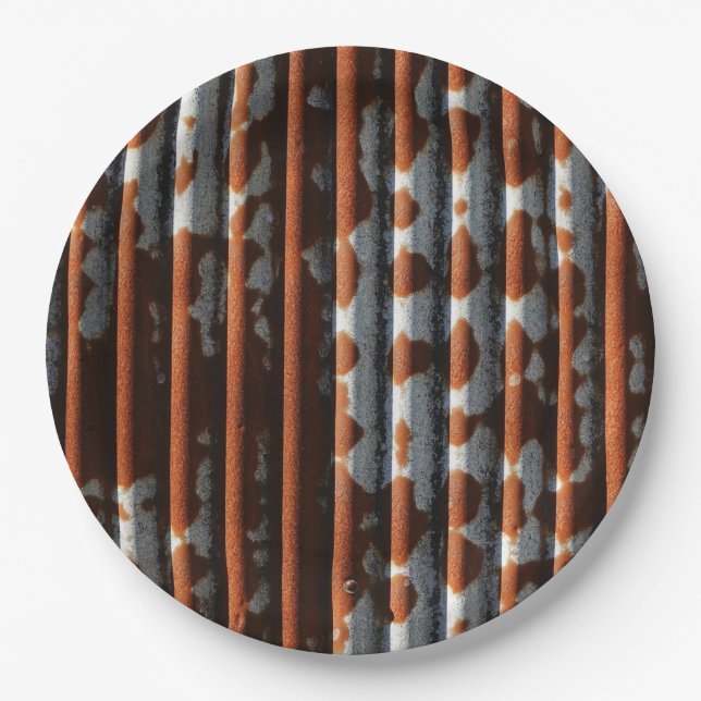 Vintager Wellzinn Pappteller (Vorderseite)