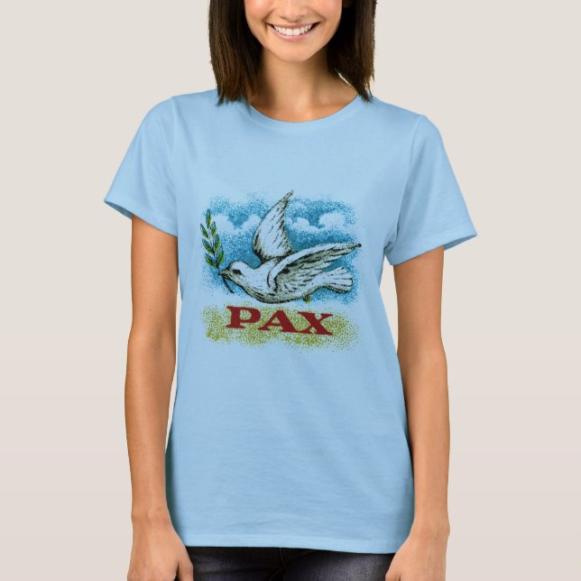 Vintager Weltfrieden T-Shirt (Vorderseite)