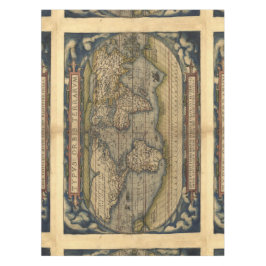 Vintager Weltkarten-Antiken-Atlas Tischdecke