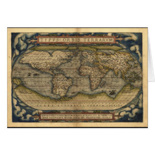 Vintager Weltkarten-Atlas-historischer Entwurf