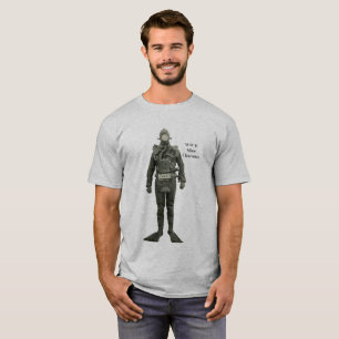 Vintager Weltkrieg-Bergwerk-Freigaben-Taucher T-Shirt