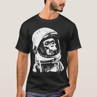 Vintager Weltraumreiseweg Astronauten Affenpullove T-Shirt
