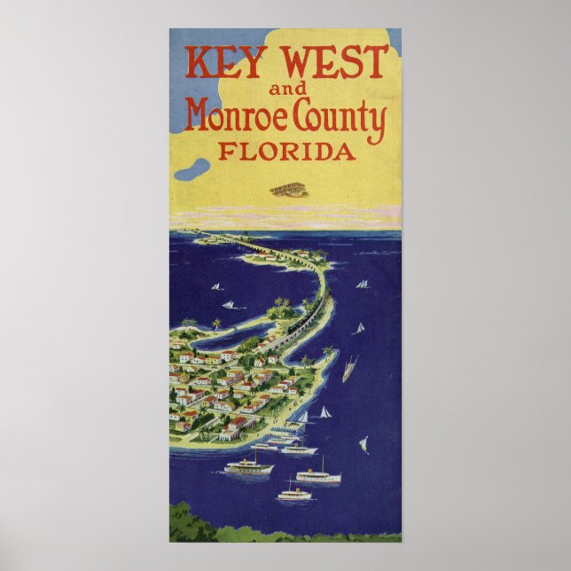 Vintager West Monroe Landkreis Florida Poster (Vorne)