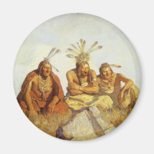 Vintager Westen, Wächter Krieg oder Frieden durch  Magnet