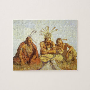 Vintager Westen, Wächter Krieg oder Frieden durch  Puzzle