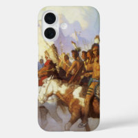 Vintager Western Art, Party des Indischen Krieges