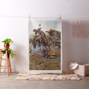 Vintager Western Cooks Troubles Russell Lg Print Stoff