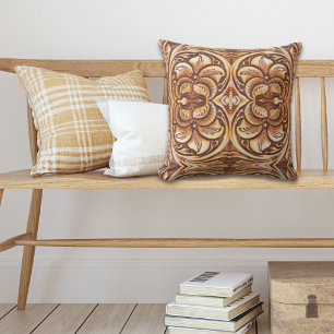 Vintager Western Country Cowboy mit handgefertigte Kissen