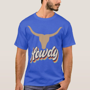 Vintager Western Country Southern Cowboy Cowgirl H T-Shirt