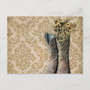 Vintager Western-Cowboy Postkarte
