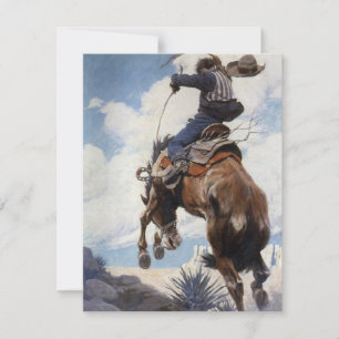Vintager Western Cowboys, Bucking von NC Wyeth