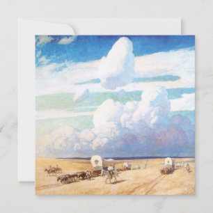 Vintager Western Cowboys, Deckwagen von Wyeth