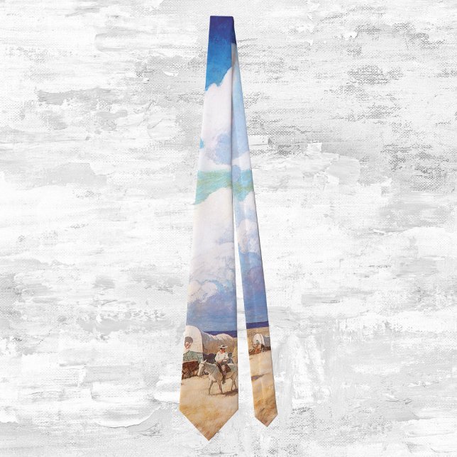 Vintager Western Cowboys, Deckwagen von Wyeth Krawatte (Von Creator hochgeladen)