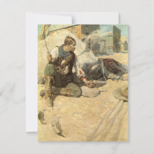 Vintager Western Cowboys, Hopalong by NC Wyeth