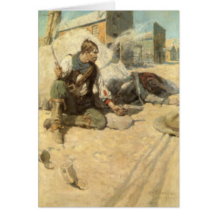 Vintager Western Cowboys, Hopalong by NC Wyeth