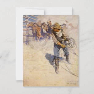 Vintager Western Cowboys, In the Corral von NC Wye