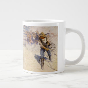 Vintager Western Cowboys, In the Corral von NC Wye Jumbo-Tasse