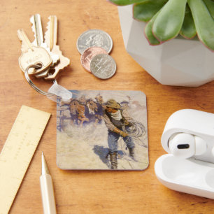 Vintager Western Cowboys, In the Corral von NC Wye Schlüsselanhänger