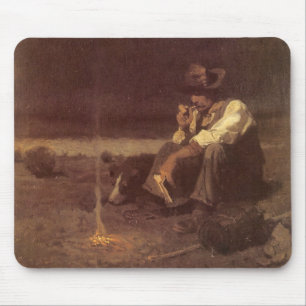 Vintager Western Cowboys, Plains Herder von NC Wye Mousepad
