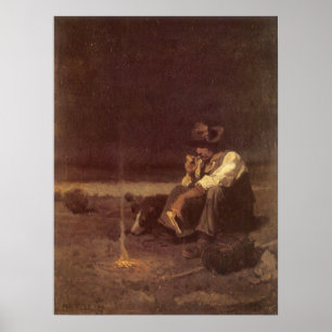 Vintager Western Cowboys, Plains Herder von NC Wye Poster