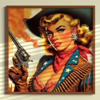 Vintager Western Cowgirl Button Up