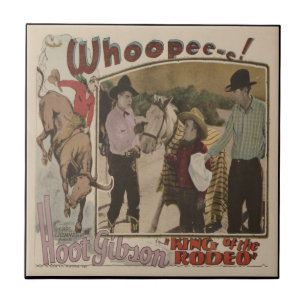 Vintager Western-Film-Plakat-König Of The Rodeo Fliese